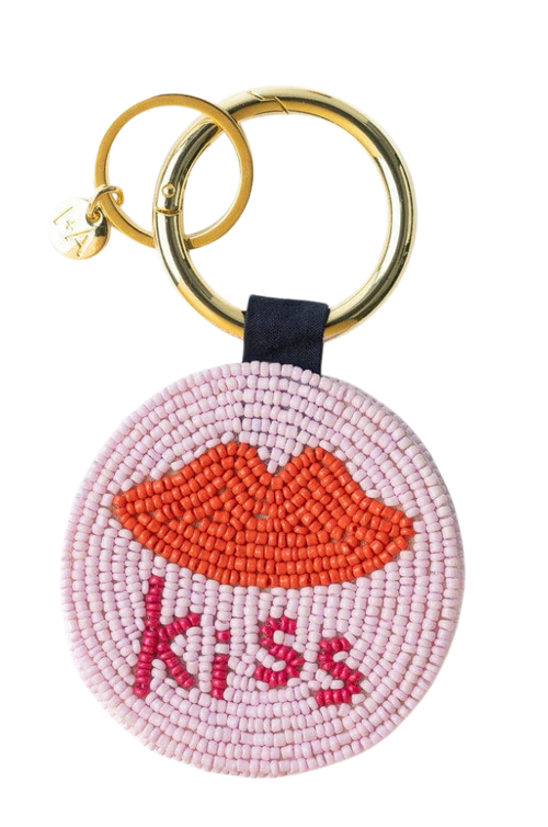 Kiss Bead Bag Charm