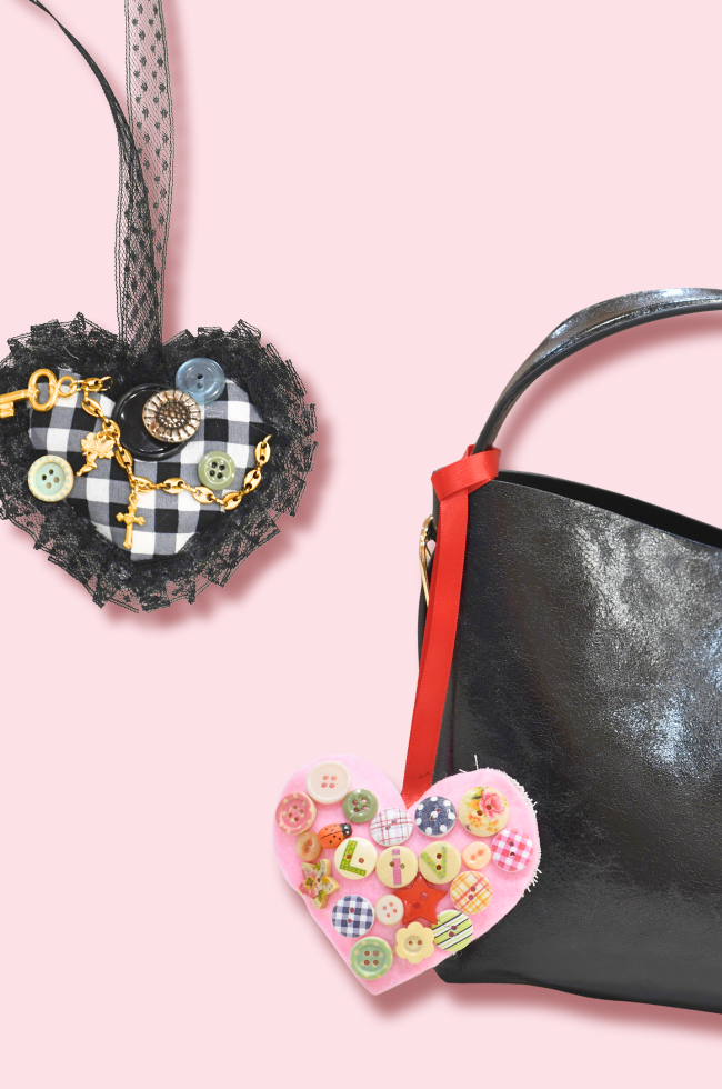 HEART BAG CHARM
