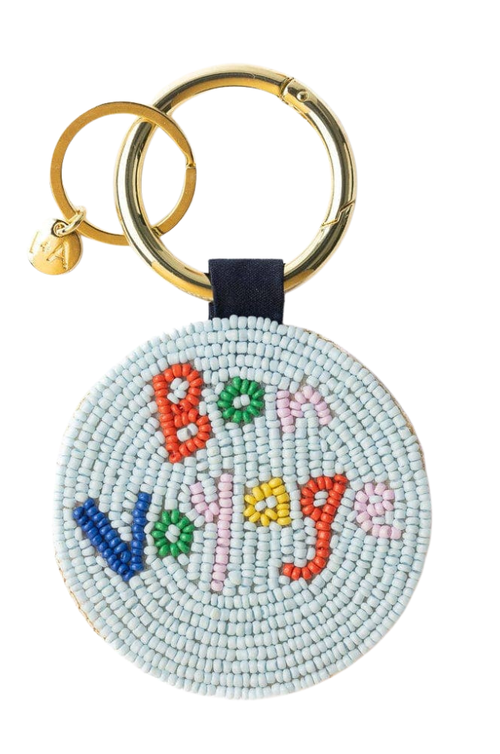 Bon Voyage Beaded Bag Charm